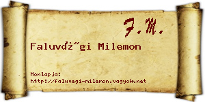 Faluvégi Milemon névjegykártya